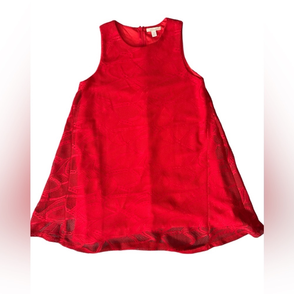 Miami Red Lace Swing/Shift Dress Size Small